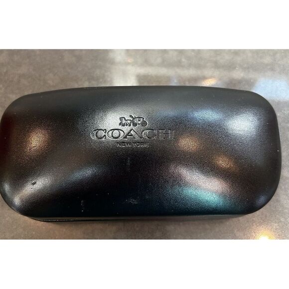 COACH Eyeglasses/Sunglasses Hard Case New York Black Clamshell - Picture 2 of 5